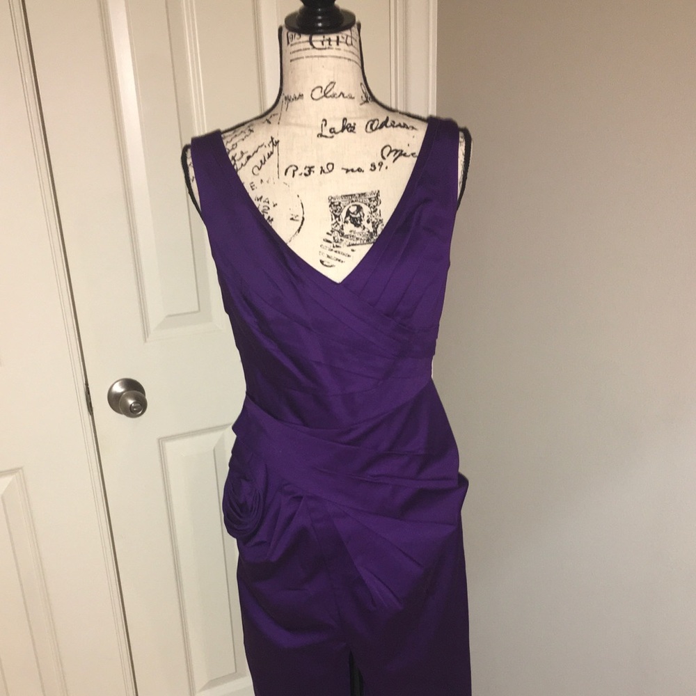 PURPLE ASOS MIDI TANK STRAP DRESS